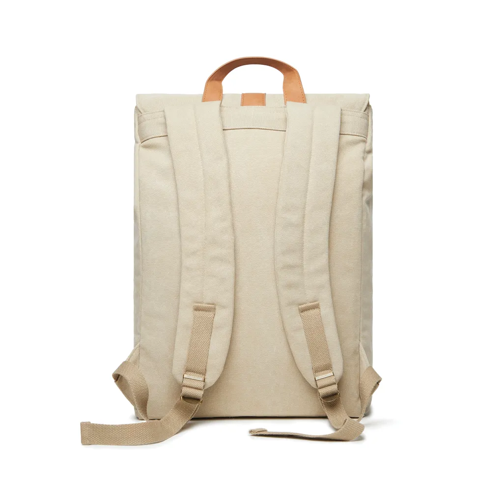 VINGA Bosler Rucksack aus GRS recyceltem Canvas, beige – Bild 2