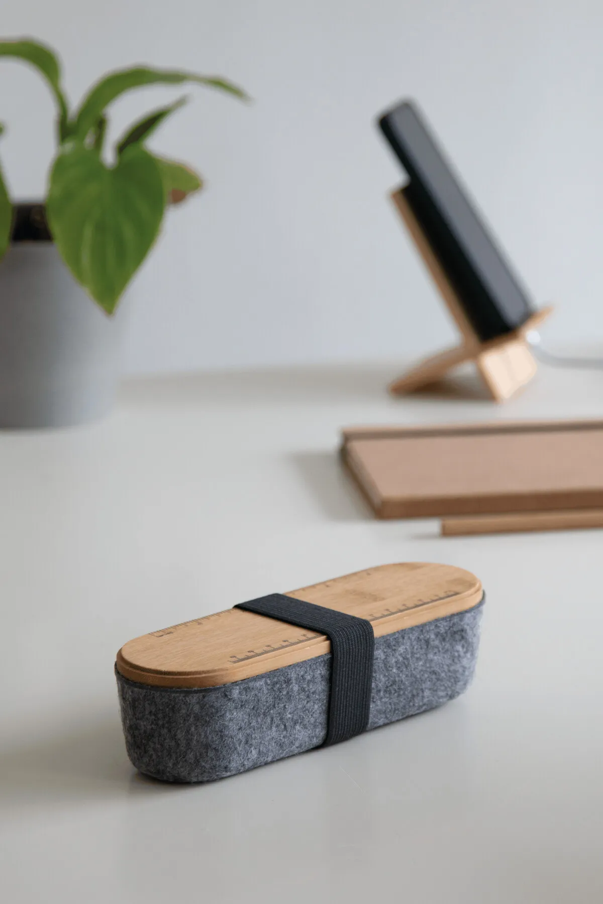 PEN STORE - Stifteetui braun, grau, braun, grau – Bild 7