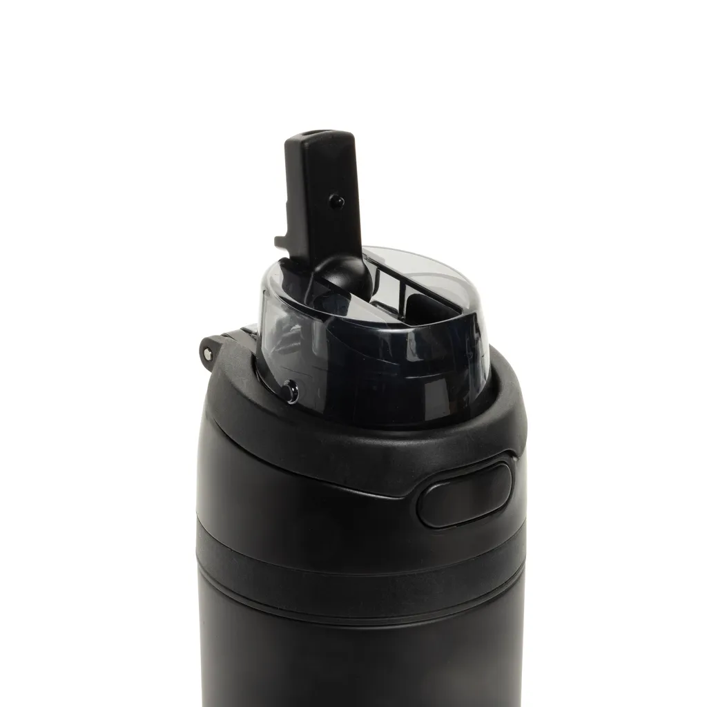 Omni Sip verschließbare Flasche aus RCS-reSteel, 720ml, schwarz – Bild 2