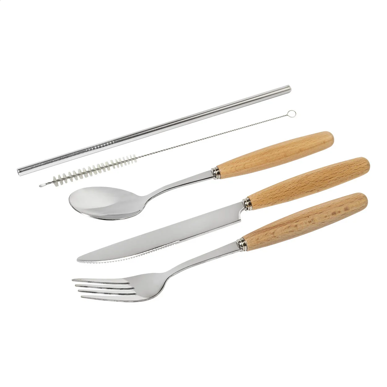 Besteckset Woller, silber, natur – Bild 3