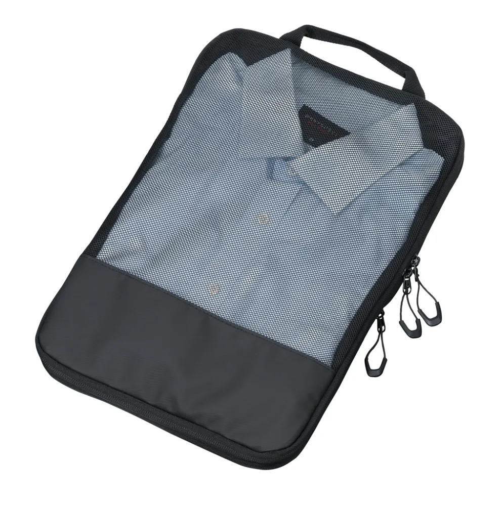 Reise-Kompressionstasche TROIKA BLACK PACKING SHIRTS, schwarz – Bild 3