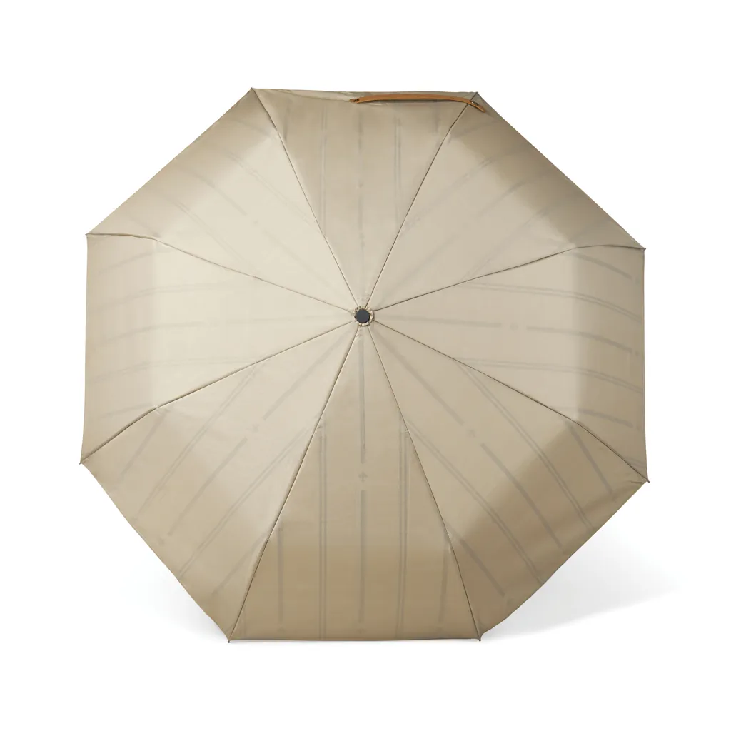 VINGA Bosler AWARE™ 21" faltbarer Schirm aus recyceltem PET, beige – Bild 2