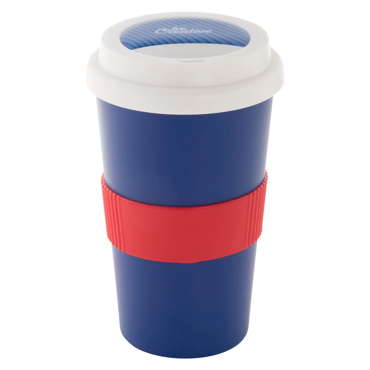 Individualisierbarer Thermobecher CreaCup, dunkelblau – Bild 3