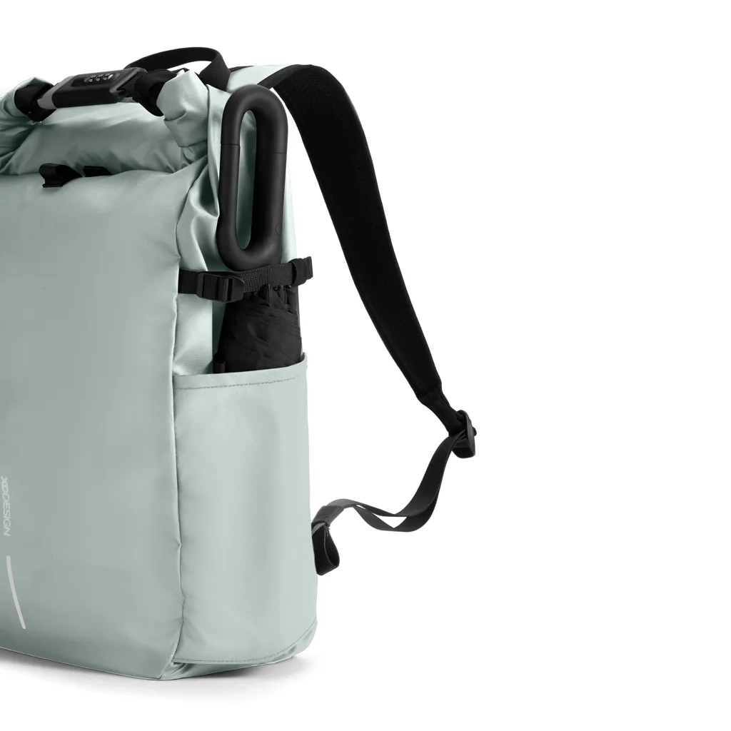Urban wasserabweisender Anti-Diebstahl Rucksack, Iceberg green – Bild 14
