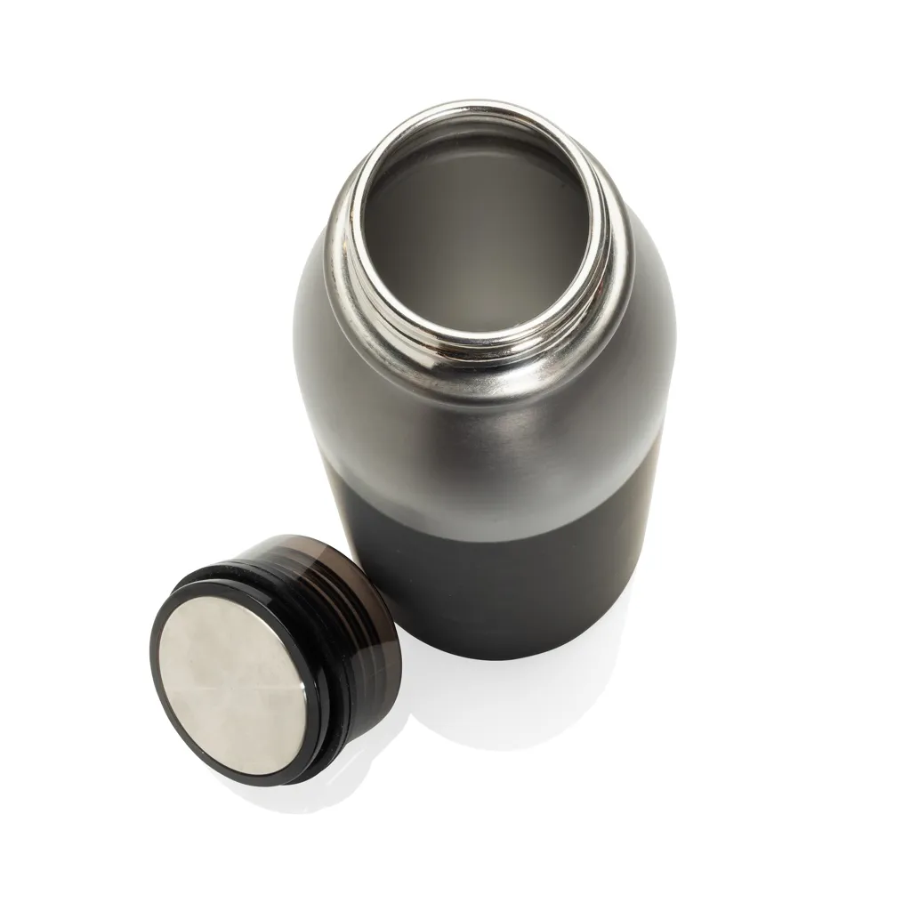 Duoloop einwändige Trinkflasche aus RCS rec. Stahl 780ml, schwarz – Bild 4