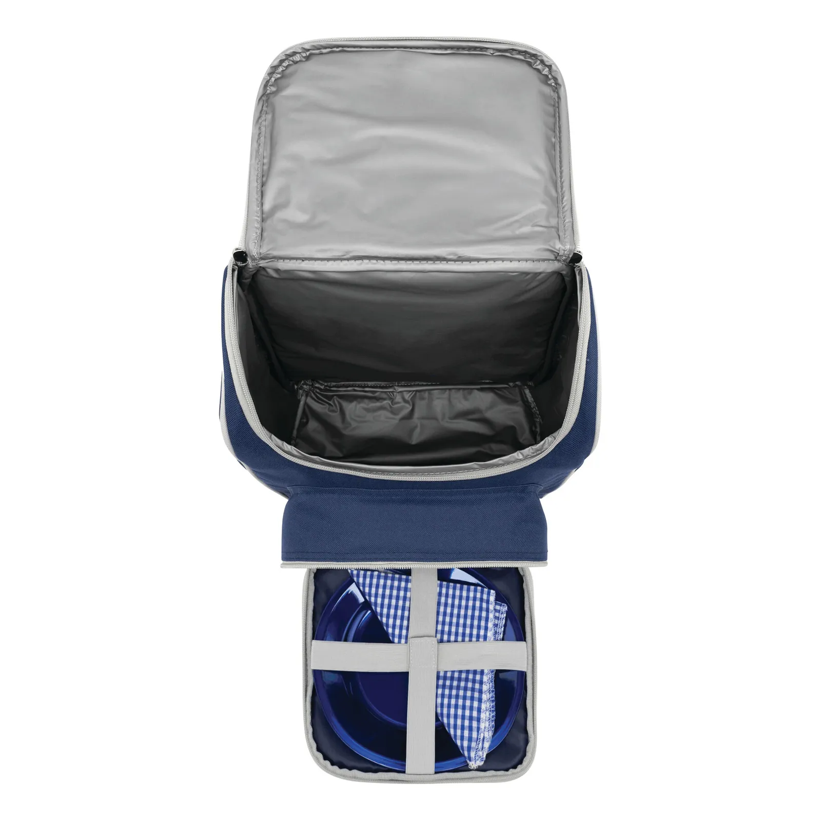 OUTSIDE - Picknick-Rucksack, blau, grau – Bild 6
