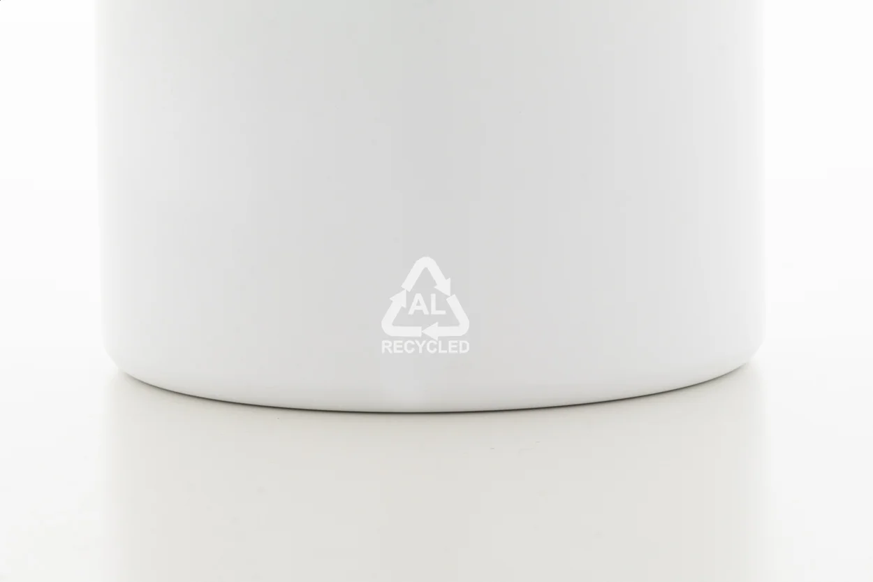 Flasche Ralusip Plus aus recyceltem Aluminium, weiß – Bild 5