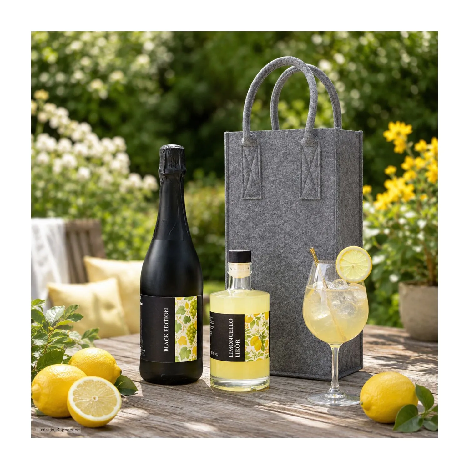 Geschenkset / Präsenteset: Sommerabend, grau – Bild 9