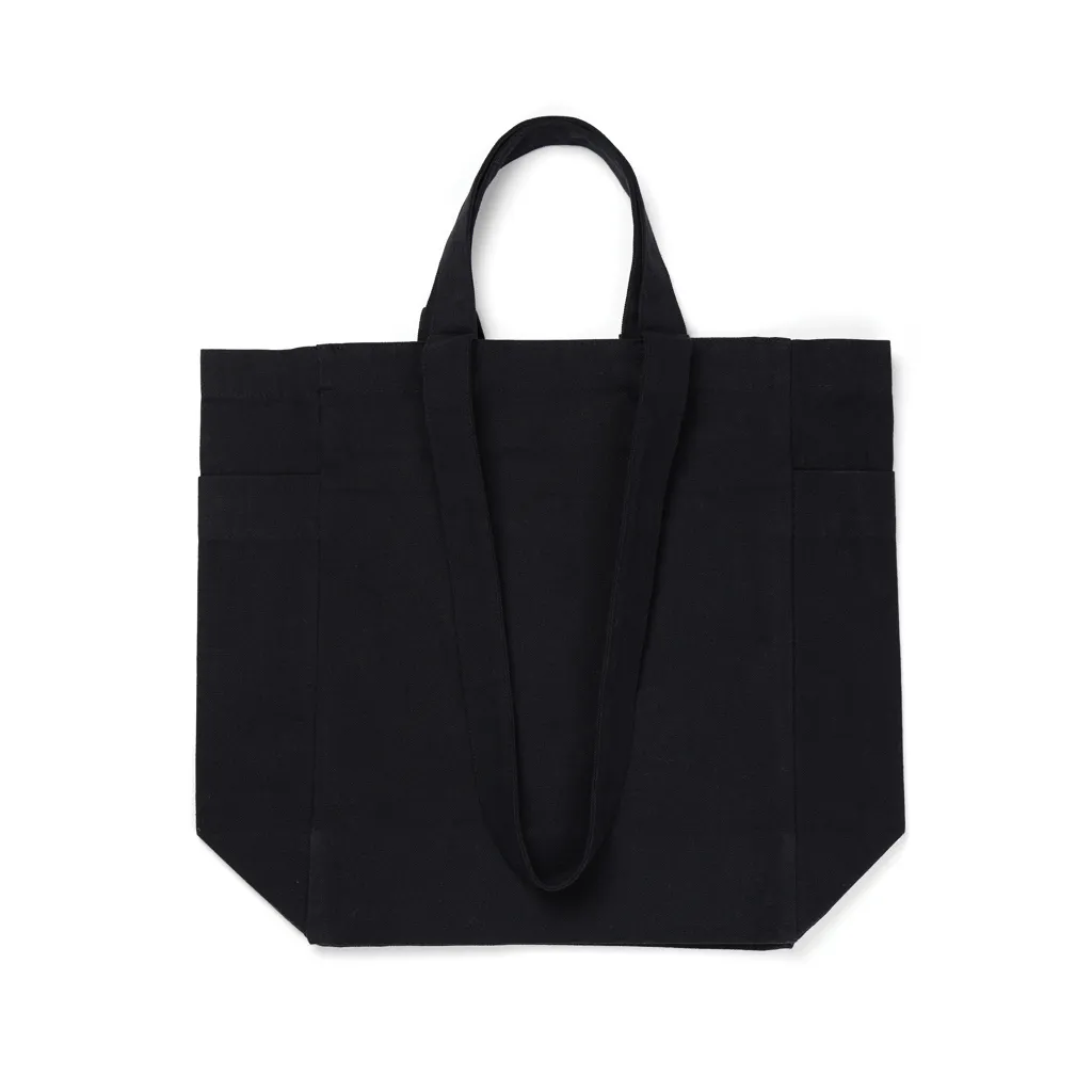 VINGA Hilo AWARE™ Tasche mit Reißverschluss aus rec. Canvas, schwarz – Bild 4