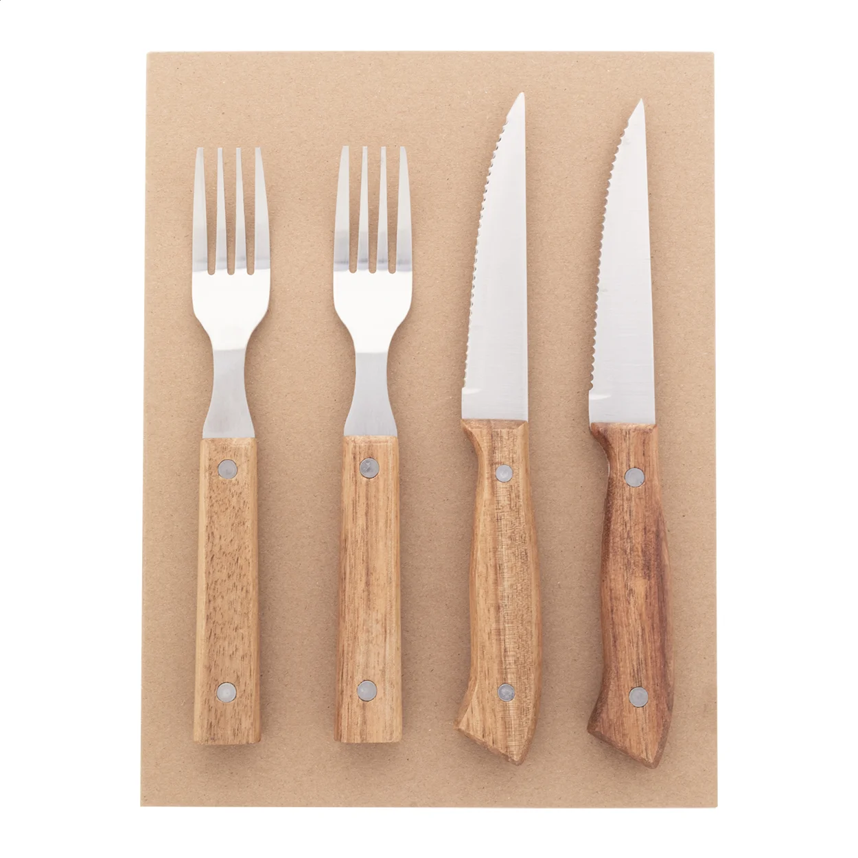 Steak-Besteckset Tomahawk, natur – Bild 10