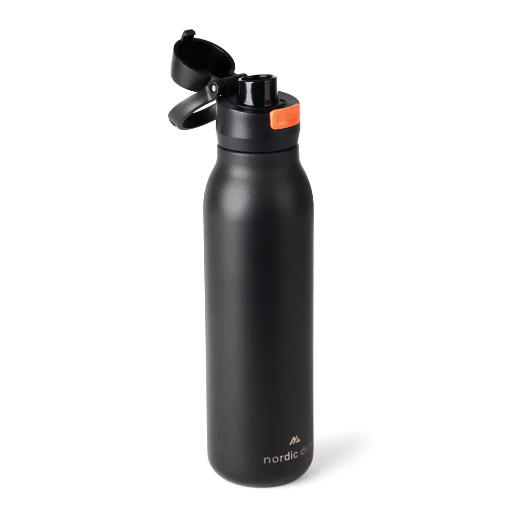 Nordic Drift Trail einwandige RCS Wasserflasche 750ml, schwarz – Bild 3
