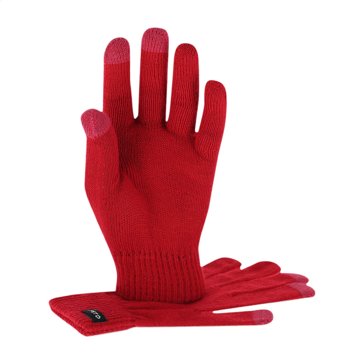 RPET Tourchscreen-Handschuhe Retouch, rot – Bild 2