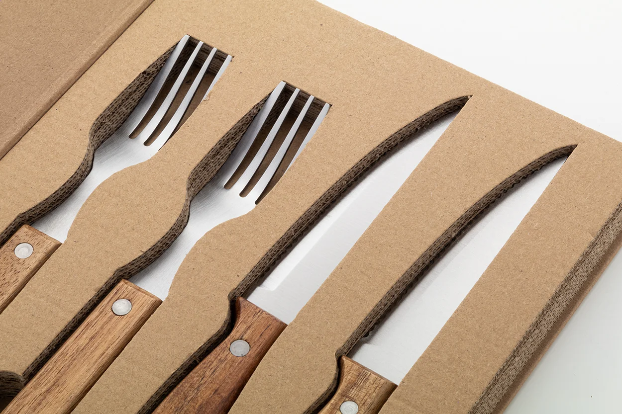 Steak-Besteckset Tomahawk, natur – Bild 4