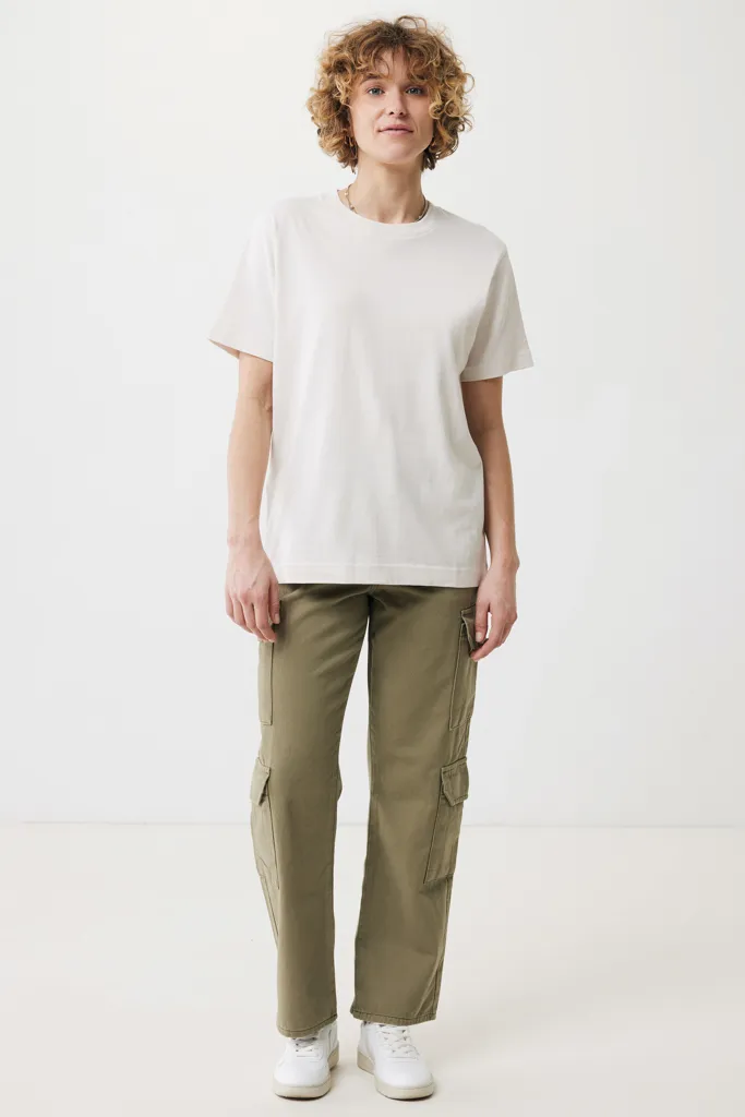 IQONIQ Kakadu relaxed T-Shirt aus recycelter Baumwolle, ivory white – Bild 6