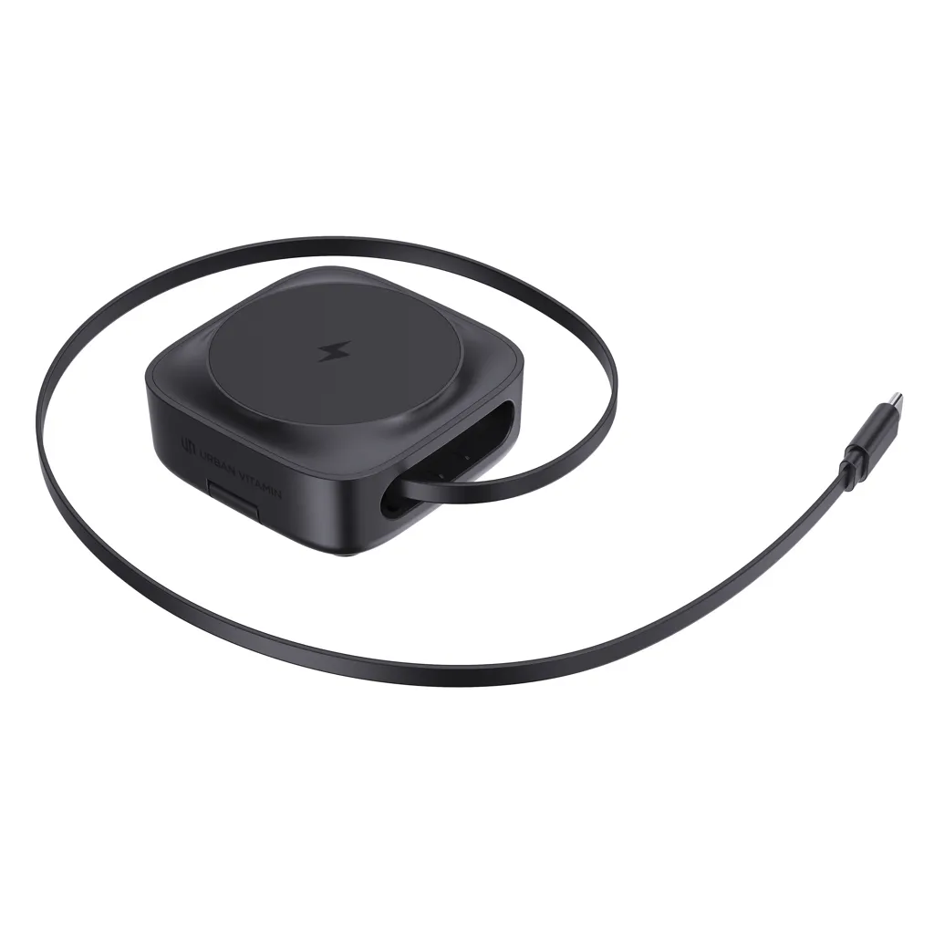 Urban Vitamin Goleta 2-in-1 15W Magnetic Wireless Charger, schwarz – Bild 4