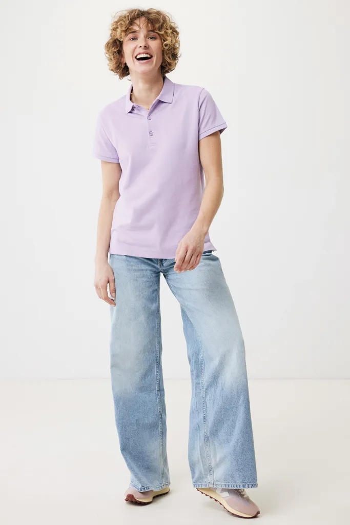 IQONIQ Yosemite Damen Piqué-Poloshirt aus rec. Baumwolle, lavender – Bild 4