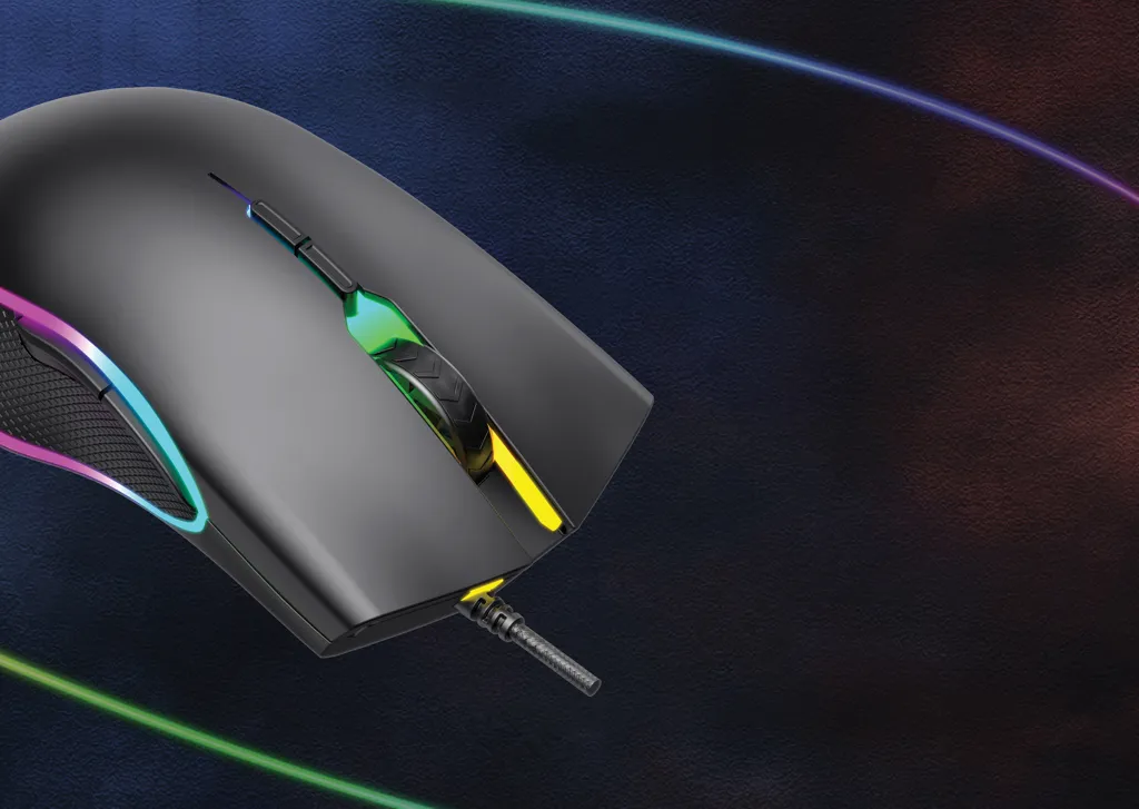 RGB Gaming Maus, schwarz – Bild 12