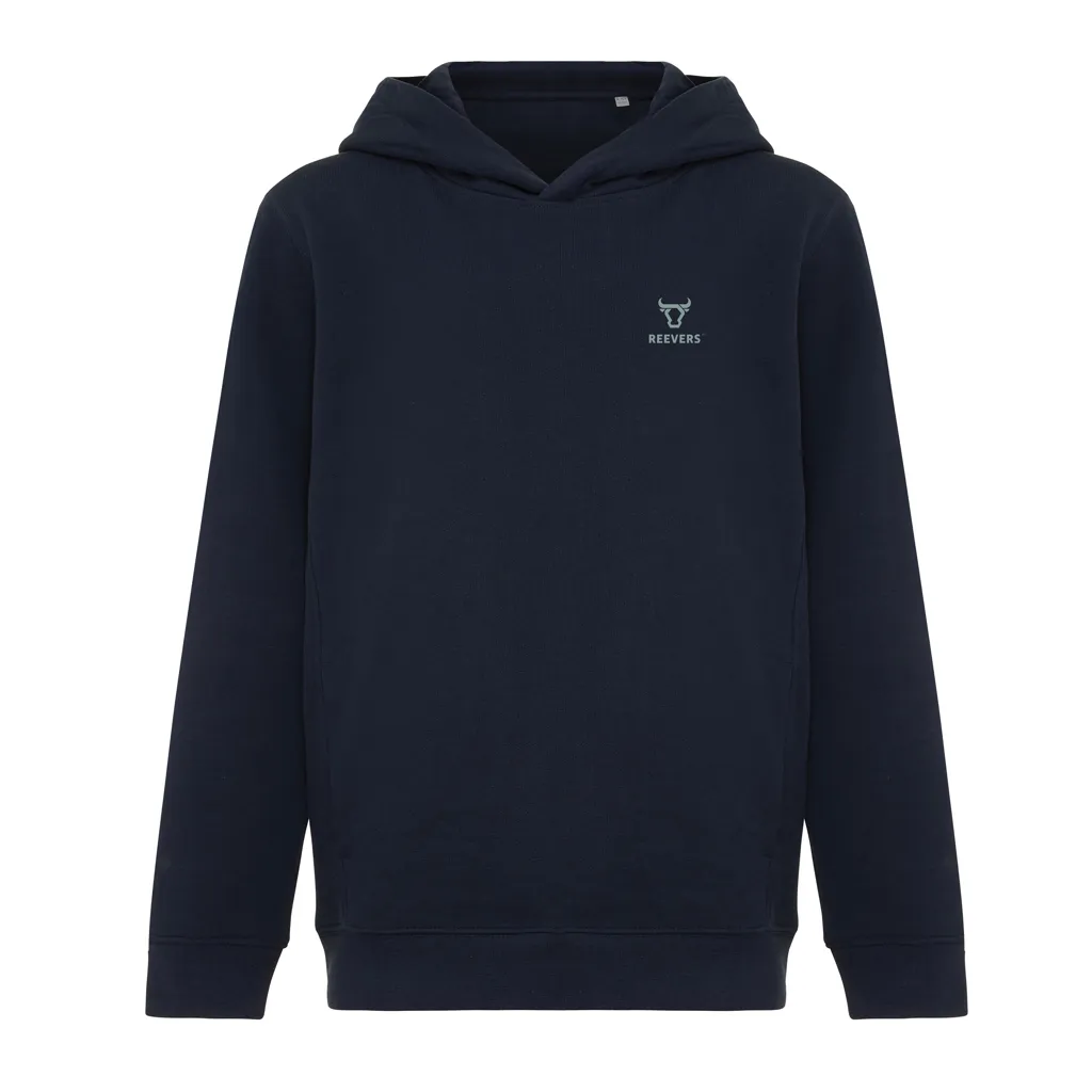 IQONIQ Yengo KidsHoodie mit Seitentaschen aus rec. Baumwolle, navy blau – Bild 3