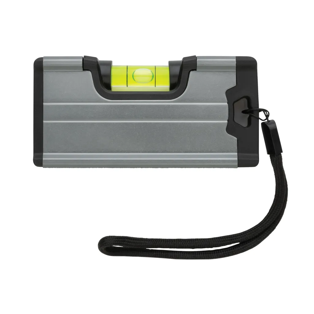 Wasserwaage im Taschenformat mit Magnet, grau – Bild 2