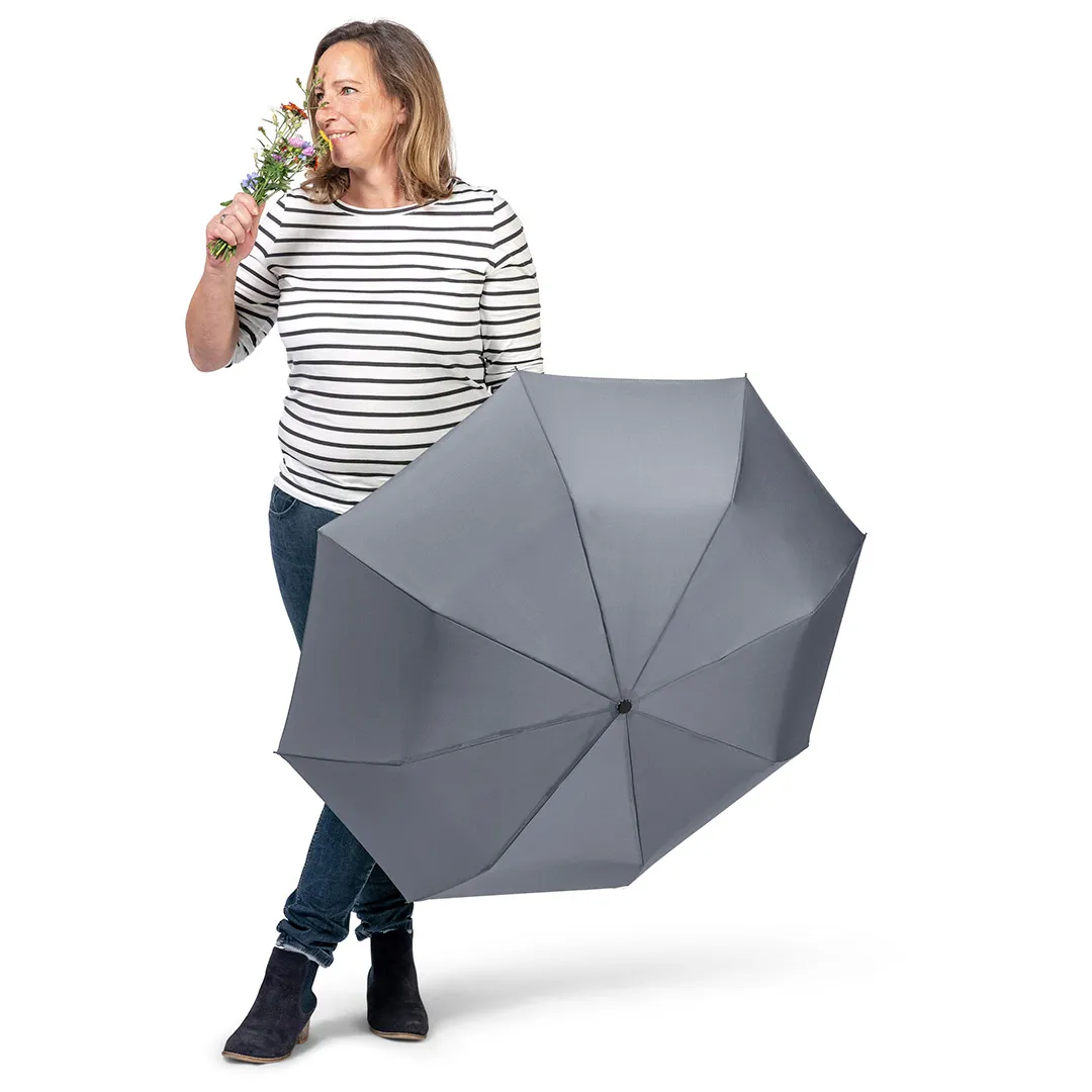 Taschenschirm ÖkoBrella, Ø 98 cm, Länge 27 cm, grau wS – Bild 8