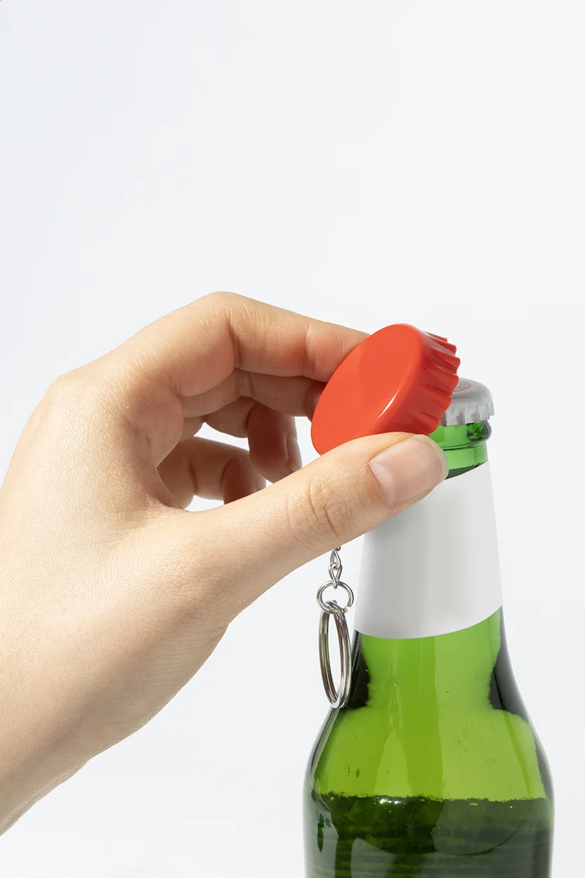 RABS Flaschenöffner mit Schlüsselanhäger Popcap, rot – Bild 4