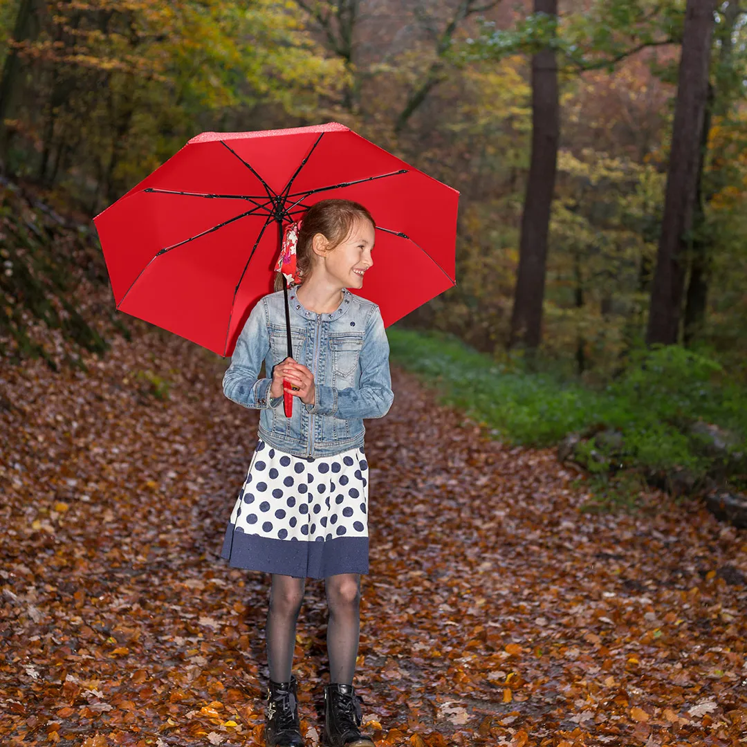Taschenschirm ÖkoBrella, Ø 98 cm, Länge 26,5 cm, rot wS – Bild 8