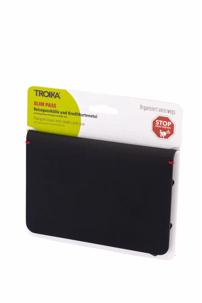 Reisepasshülle TROIKA SLIM PASS, rot/schwarz – Bild 6