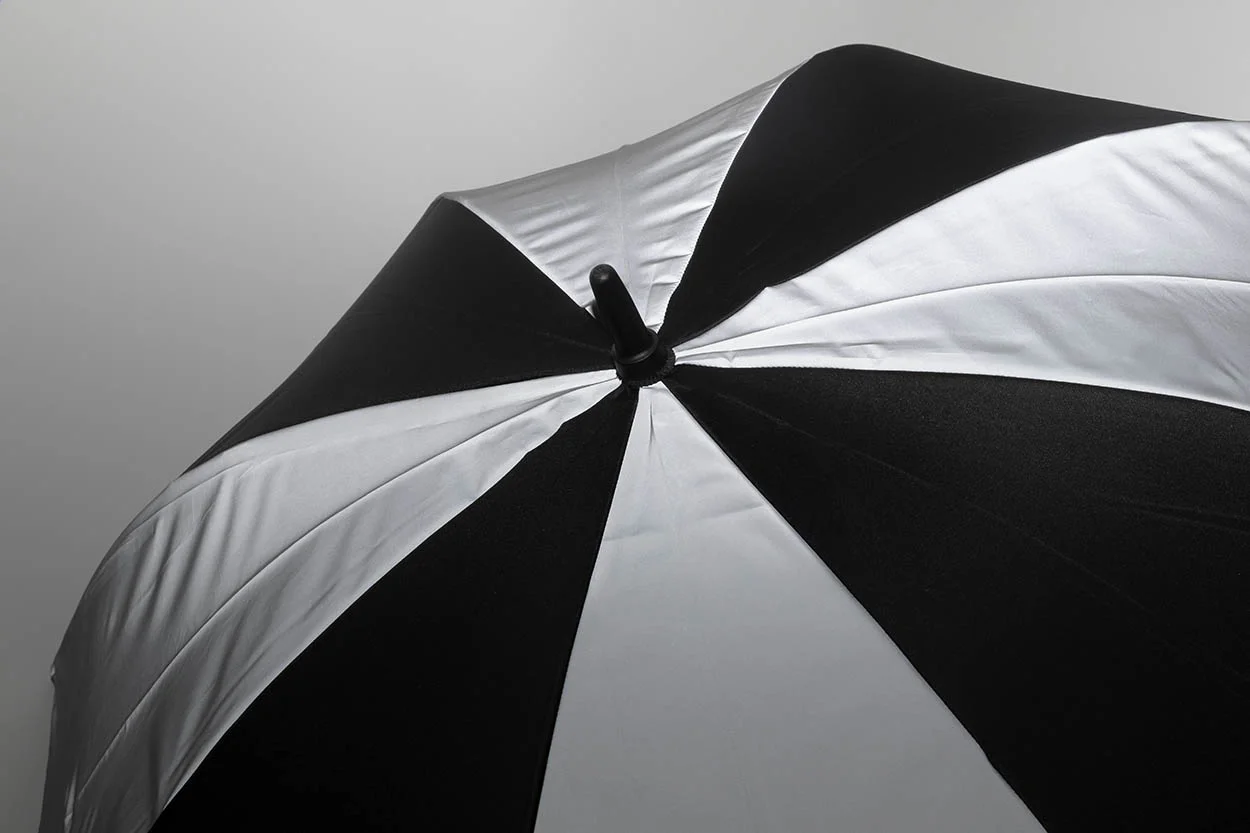 Reflektierender RPET Regenschirm Radians XL, schwarz – Bild 6