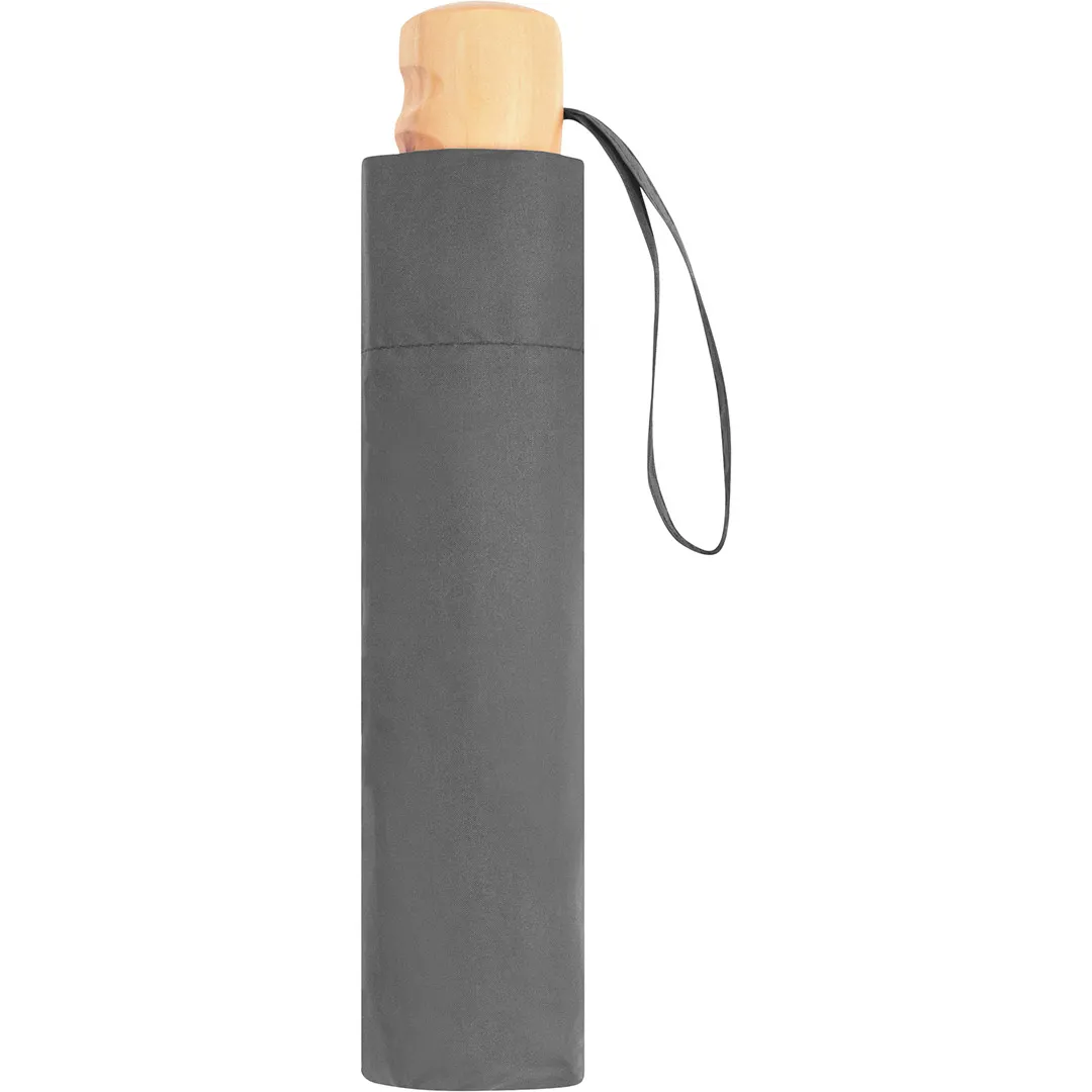 Taschenschirm ÖkoBrella, Ø 98 cm, Länge 26,5 cm, grau wS – Bild 5