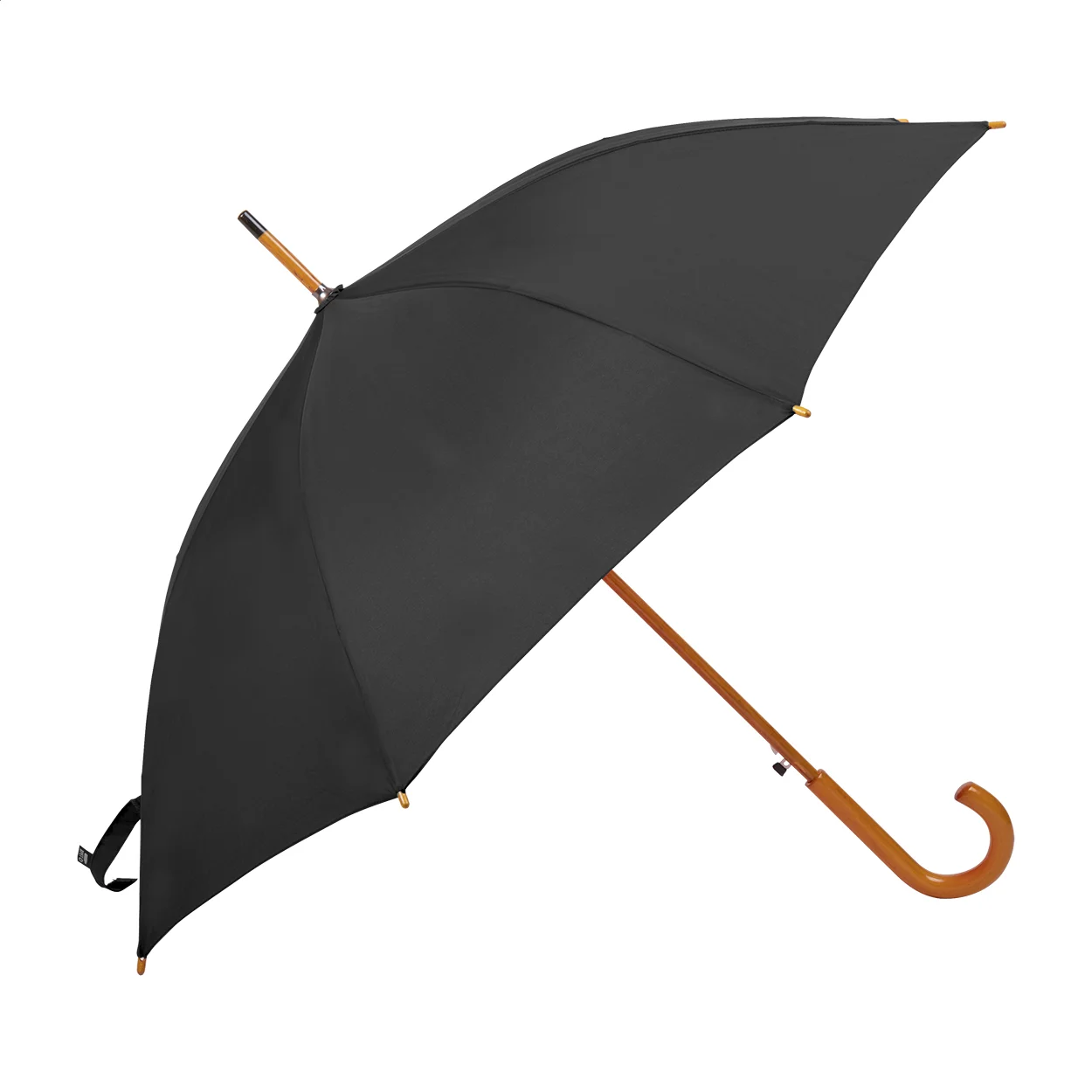RPET Regenschirm Resperit, schwarz – Bild 2