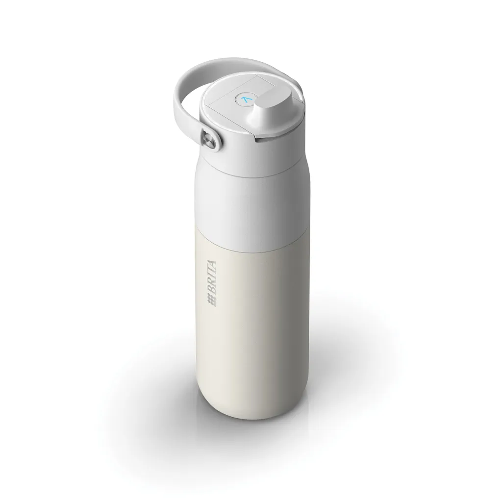 BRITA LARQ IQ Track Purify Clean Flasche 680ml, weiß – Bild 2
