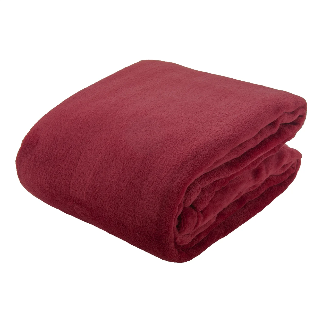 Flannel-Decke Espoo, burgund – Bild 2