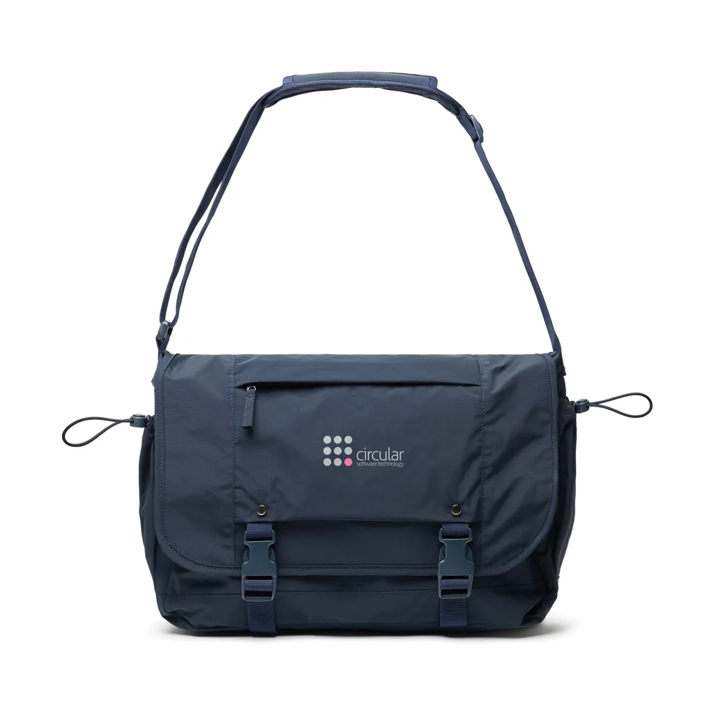 KENTO URBAN 15,6" Messenger aus RCS recyceltem Nylon, navy blau – Bild 5