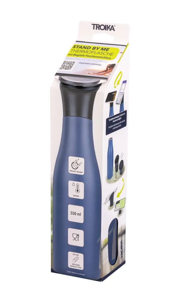 Thermoflasche STAND BY ME blau, blau – Bild 10