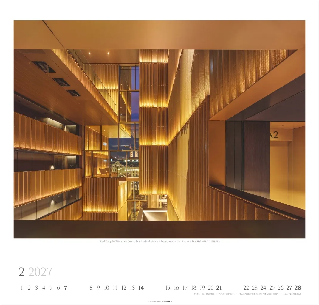 Moderne Architektur Wandkalender 2027 – Bild 3