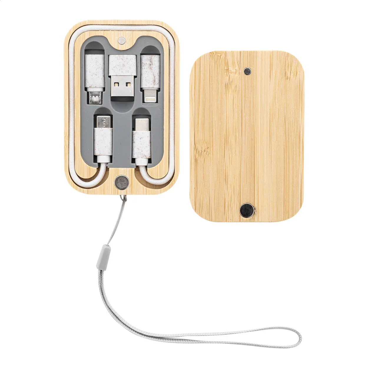 USB-Ladekabelset Cabsly, natur – Bild 4