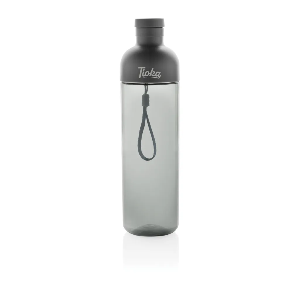 Impact auslaufsichere Wasserflasche aus RCS recyc. PET 600ml, schwarz – Bild 4