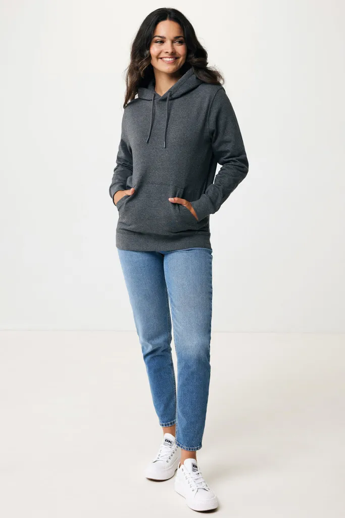 IQONIQ Torres ungefärbter Hoodie aus recycelter Baumwolle, heather anthracite – Bild 5