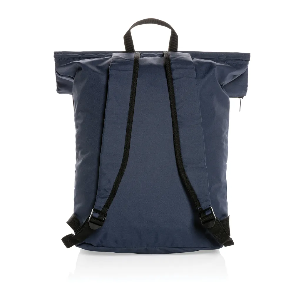 Dillon AWARE™ RPET faltbarer Lightweight-Rucksack, navy blau – Bild 4