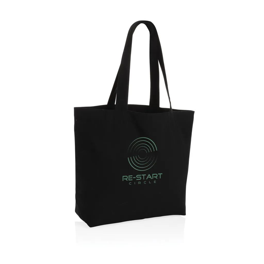 Impact Aware™ 240g/m² rcCanvas Shopper + Tasche, ungefärbt, schwarz – Bild 4