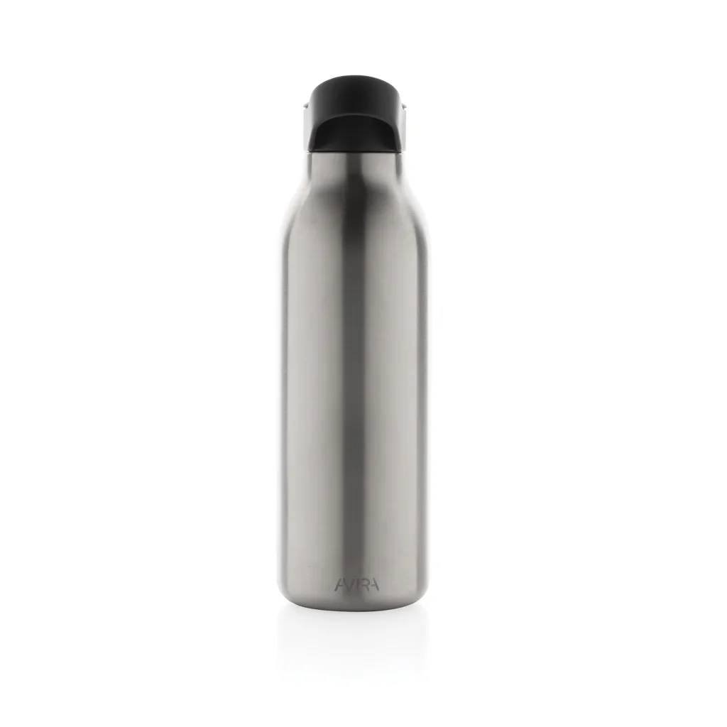 Avira Ara RCS Re-Steel Fliptop Wasserflasche 500ml, silber – Bild 3