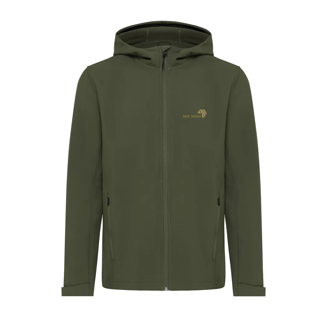 IQONIQ Makalu Herren Softshelljacke aus recyceltem Polyester, khaki – Bild 4