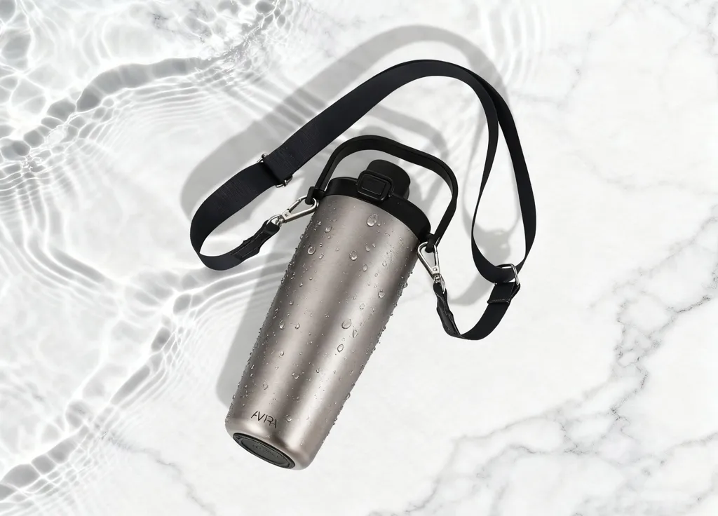 Avira Ayala Crossbody Duosip Becher aus RCS rec. Stahl, silber – Bild 10