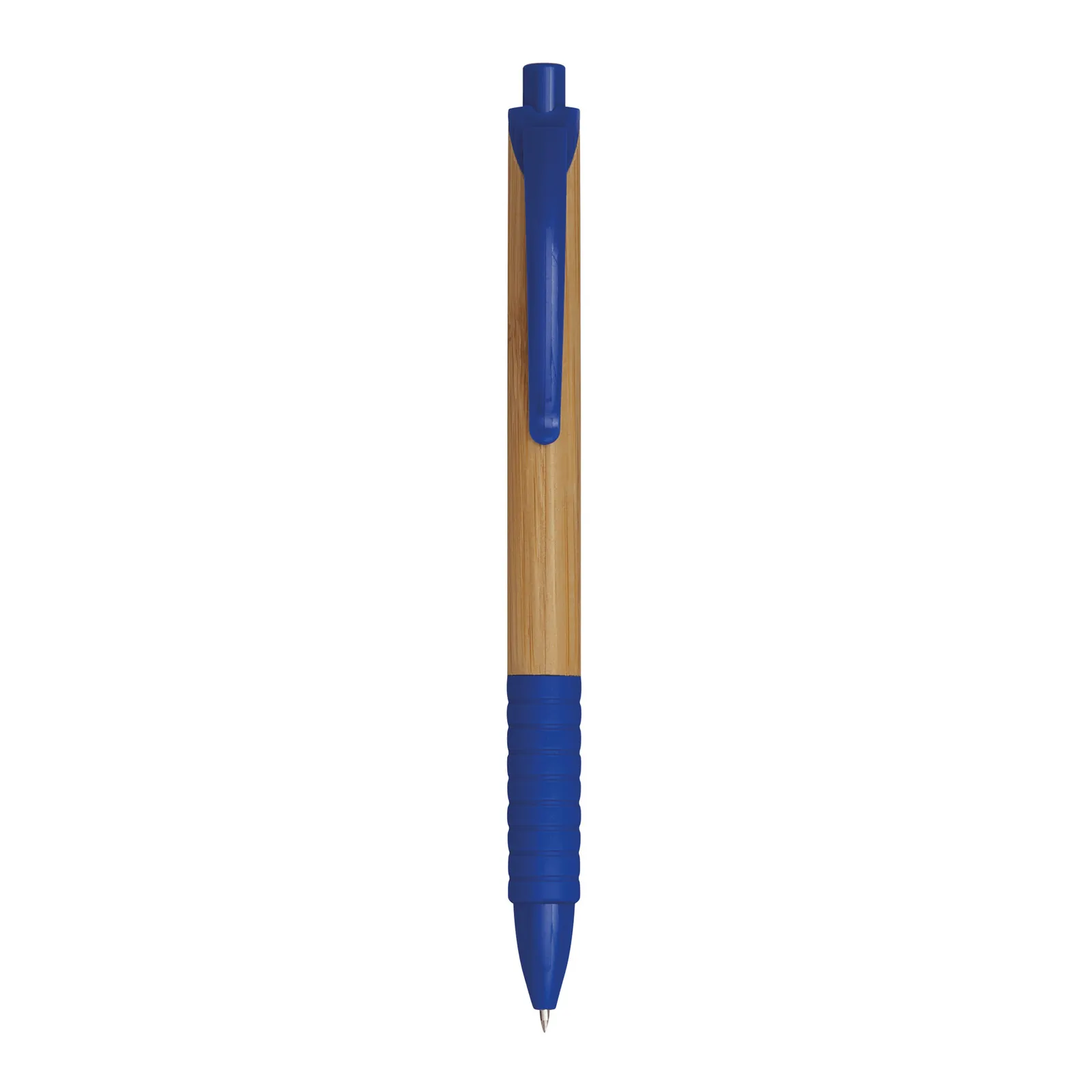 BAMBOO RUBBER - Kugelschreiber, blau, braun – Bild 2