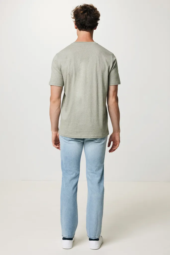 IQONIQ Sierra Lightweight T-Shirt aus recycelter Baumwolle, light heather green – Bild 7