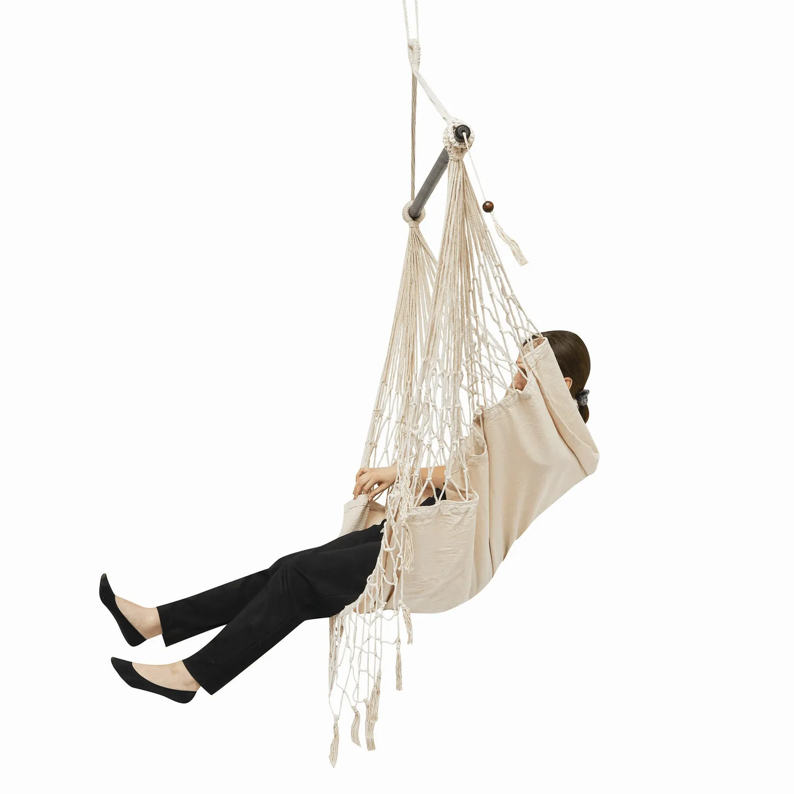 HANG OUT - Sitzhängematte beige, beige – Bild 4