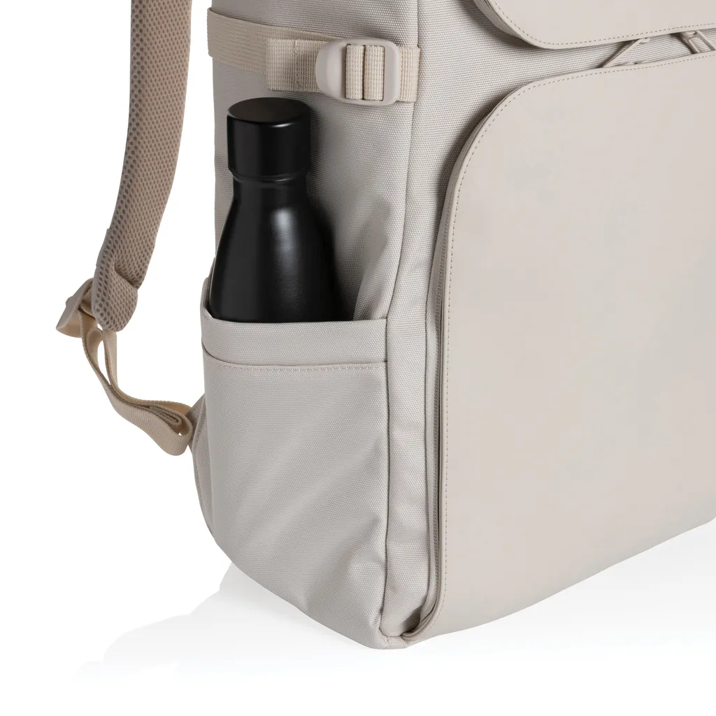 Pascal AWARE™ RPET Deluxe Weekend Rucksack, beige – Bild 8