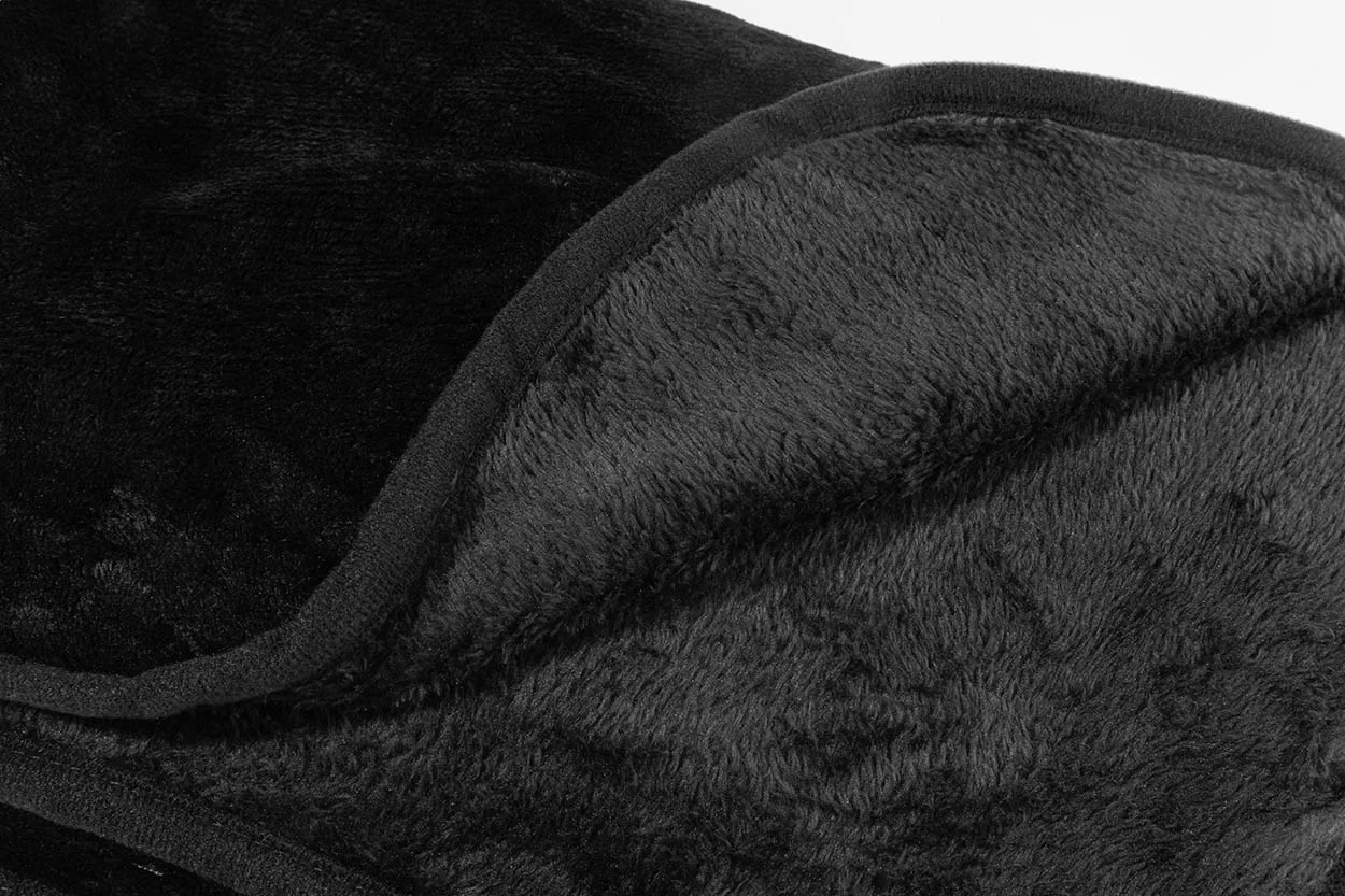 2in1 Reisedecke und -kissen Napwrap, schwarz – Bild 5