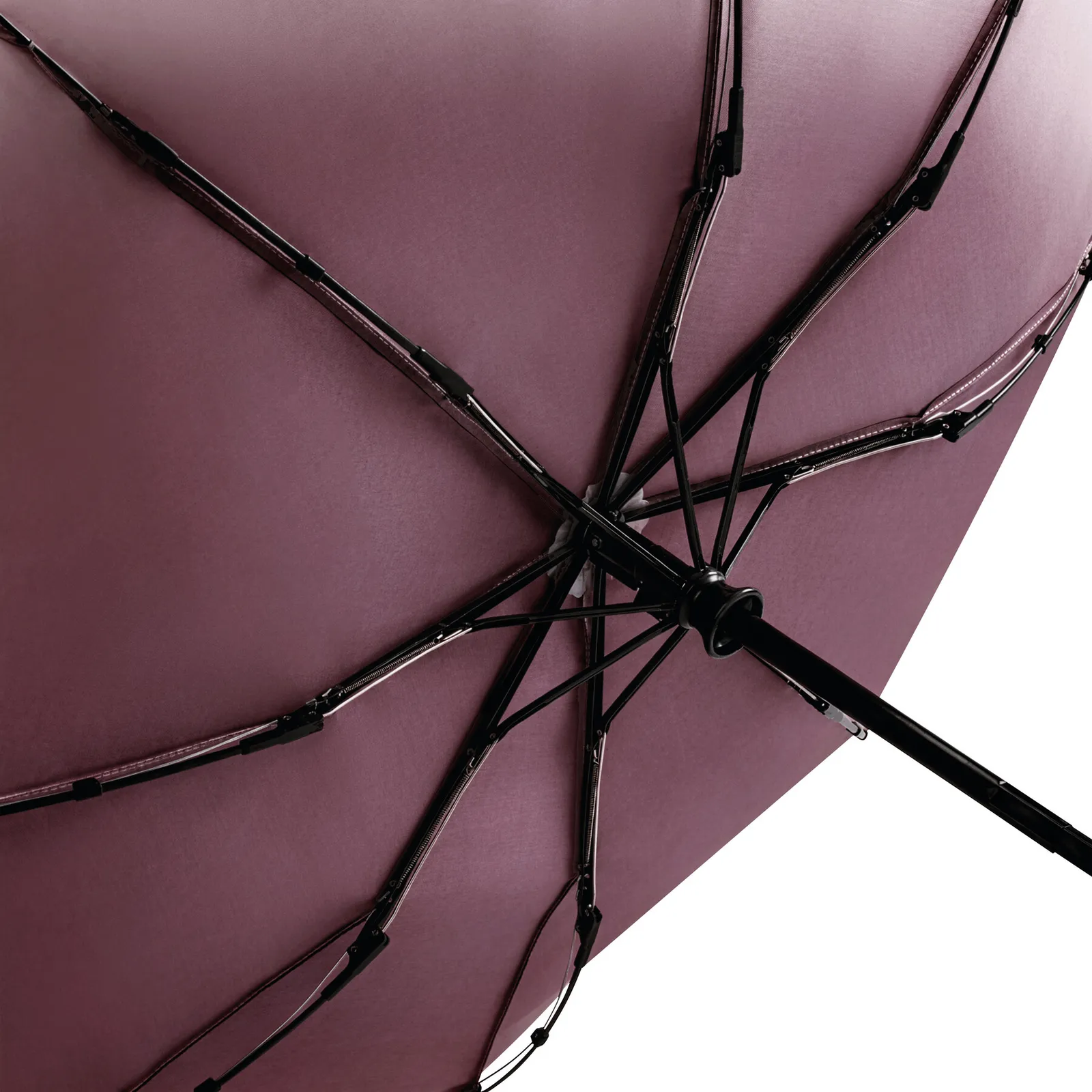 BARONESS Umbrella, Vollautomatischer Windproof-Taschenschirm, bordeaux – Bild 7