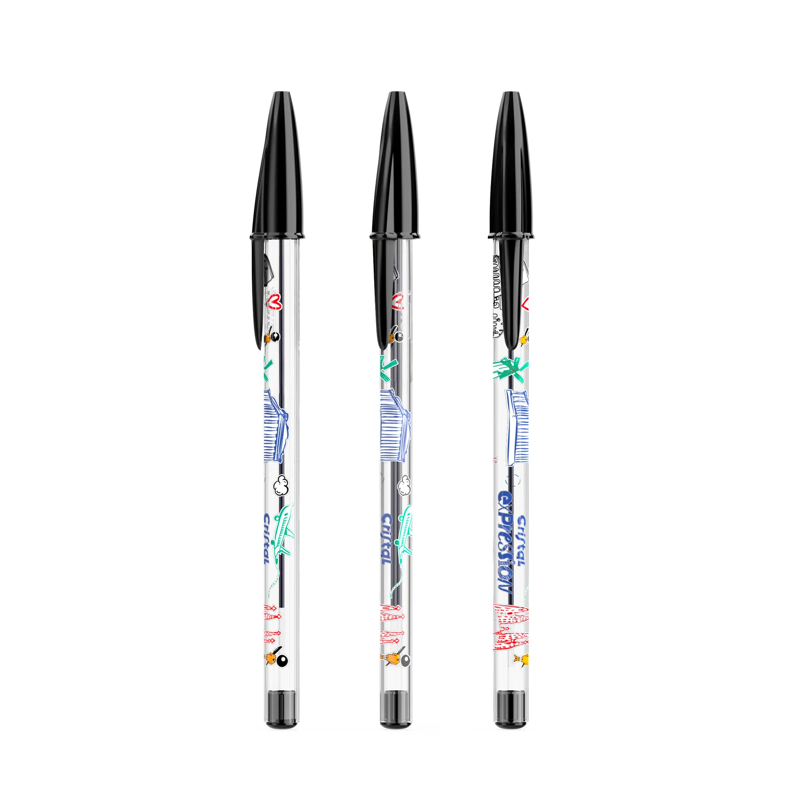 BIC® Cristal® Expression, Schwarz / Schwarze Tinte – Bild 2